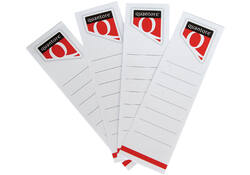 Rugetiket Quantore breed 58x190mm zelfklevend wit