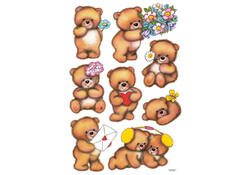 Etiket HERMA 3578 beren met bloemen