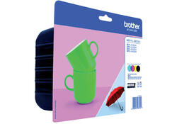Inktcartridge Brother LC-227XLVALP zwart + 3 kleuren