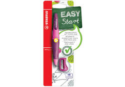 Vulpotlood STABILO Easyergo HB 3.15mm linkshandig roze/lila incl puntenslijper blister à 1 stuk