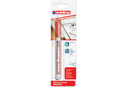 Viltstift edding 400 rond 1mm rood blister à 1 stuk