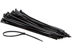 Inbindstrips IEZZY nylon 4.8x300mm D 81mm zwart