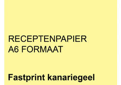 Receptpapier Fastprint A6 80gr kanariegeel 2000vel