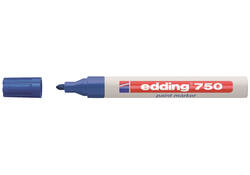 Viltstift edding 750 lakmarker rond 2-4mm blauw