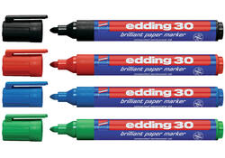 Viltstift edding 30 brilliant rond 1.5-3mm zwart