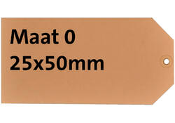 Label HF2 nr0 200gr 25x50mm chamois 1000stuks
