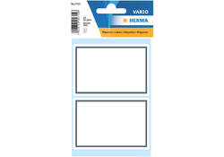 Etiket HERMA 5715 53x80mm schrift grijs kader 12stuks