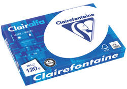 Kopieerpapier Clairefontaine Clairalfa A4 120gr wit 250vel