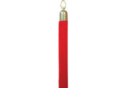 Afzetkoord Securit 150cm rood met goudkleurige knop