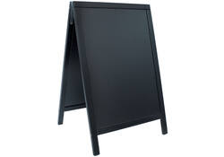 Stoepbord Securit 55x85x3cm zwart hout