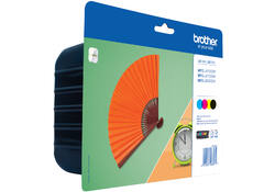 Inktcartridge Brother LC-129XLVALBP zwart + 3 kleuren