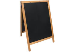 Stoepbord Securit 55x85x3cm teak hout