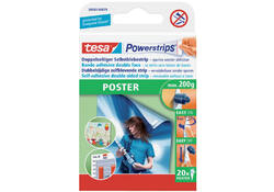 Kleefstrips tesa Powerstrips® poster dubbelzijdig 20 stuks blister