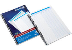 Doorschrijfkasboek Djois Atlanta met kopie (carbon) A4 4 geldkolommen met BTW