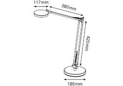 Bureaulamp Hansa ledlamp 4you aluminium