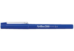 Fineliner Artline 200 rond fijn blauw