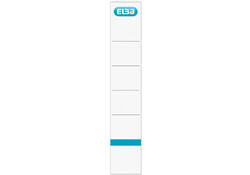 Rugetiket Elba smal 34x190mm zelfklevend wit/blauw