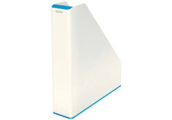 Tijdschriftcassette Leitz WOW wit/blauw
