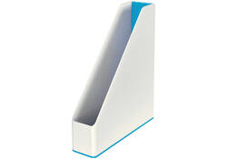 Tijdschriftcassette Leitz WOW wit/blauw