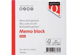 Memoblok Quantore kopgelijmd 98x98mm 900vel
