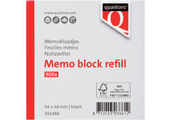 Memoblaadjes Quantore losbladig 94x94x90mm 900vel