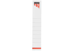 Rugetiket Quantore smal 34x190mm zelfklevend wit