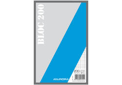 Kladblok Aurora 135x210mm ruit 5X5mm 200 vel 45gr