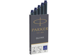 Inktpatroon Parker Quink permanent blauw pak à 5 stuks