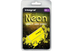 USB-stick 2.0 Integral 32GB neon geel