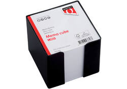 Memokubus Quantore 10x10x9cm zwart met 900vel