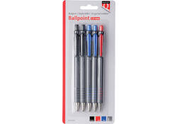 Balpen Quantore grip drukknop assorti