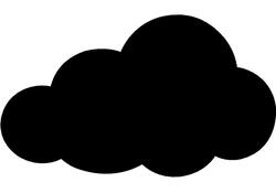 Krijtbord Securit wolk 48x29cm