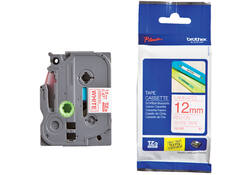Labeltape Brother P-touch TZE-232 12mm rood op wit