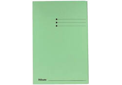 Dossiermap Esselte folio 3 kleppen manilla 275gr groen