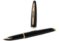 Vulpen Waterman Carene Sea black lacquer GT medium