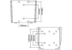Monitor wandsteun Neomounts W25 10-30" zilvergrijs
