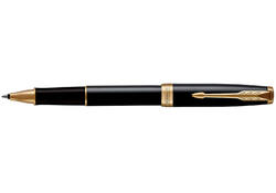 Rollerpen Parker Sonnet black lacquer GT fijn