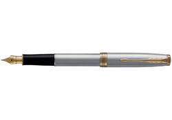 Vulpen Parker Sonnet stainless steel GT fijn