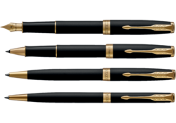 Balpen Parker Sonnet matte black lacquer GT medium