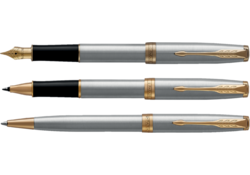 Balpen Parker Sonnet stainless steel GT medium
