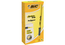 Markeerstift Bic brite liner grip geel