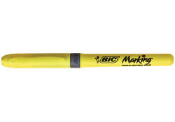 Markeerstift Bic brite liner grip geel