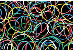 Elastiek Standard Rubber Bands 18 50gr 94 stuks assorti