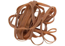 Elastiek Standard Rubber Bands 77 120x7.5mm 100gr 40 stuks bruin
