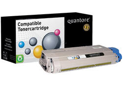 Toner Quantore alternatief tbv Oki 44318605 geel