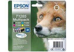 Inktcartridge Epson T1285 zwart + 3 kleuren