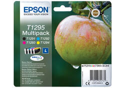 Inktcartridge Epson T1295 zwart + 3 kleuren