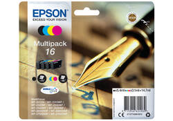 Inktcartridge Epson 16 T1626 zwart + 3 kleuren