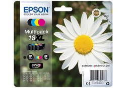 Inktcartridge Epson 18XL T1816 zwart + 3 kleuren