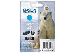 Inktcartridge Epson 26 T2612 blauw